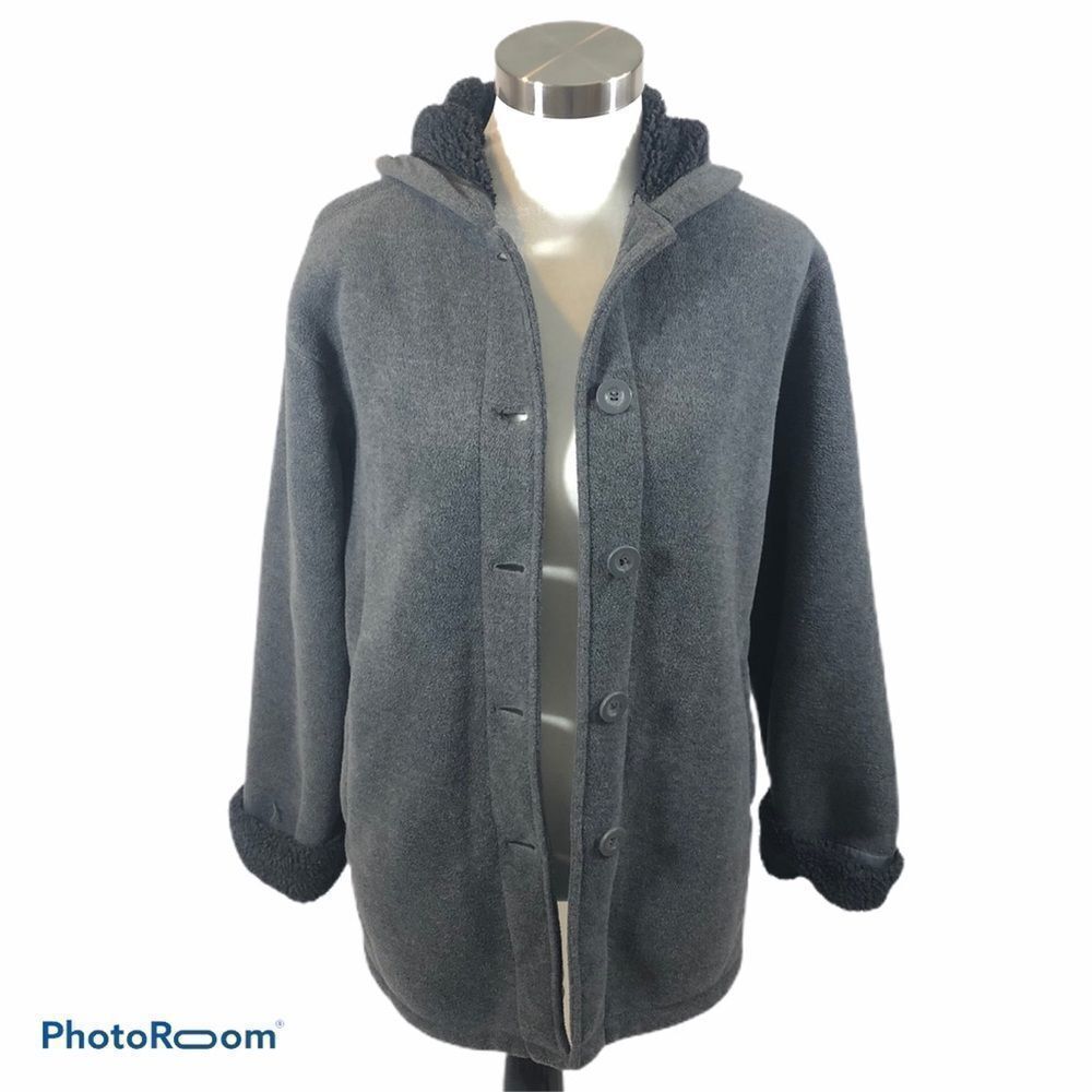 Outbrook Ladies grey Fleece Hooded Jacket Small‎